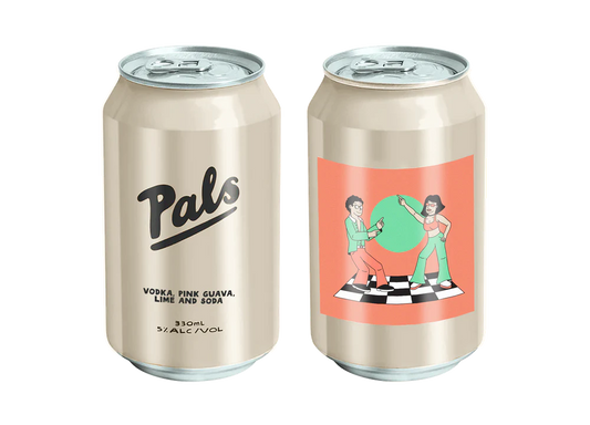 Pals Vodka, Pink Guava, Lime & Soda Can 330ml