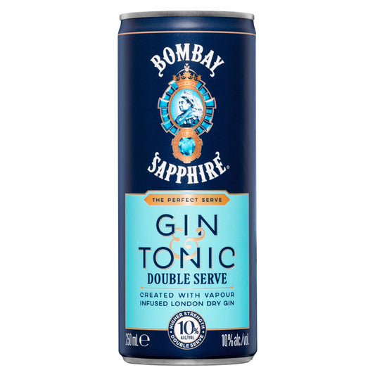 Bombay Gin & Tonic Cans 250ml ACL 10%