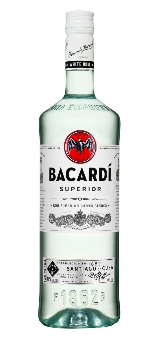 Bacardi White Rum 1000ml