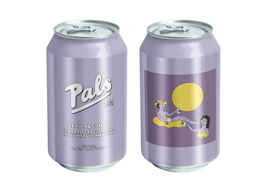 Pals Zero Alcohol Central Otago Peach, Passionfruit & Soda Can 330ml