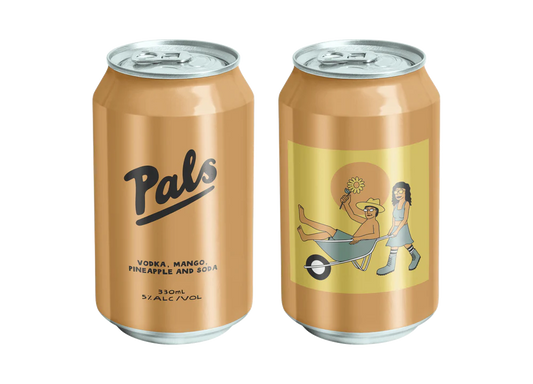 Pals Vodka, Mango, Pineapple & Soda Can 330ml