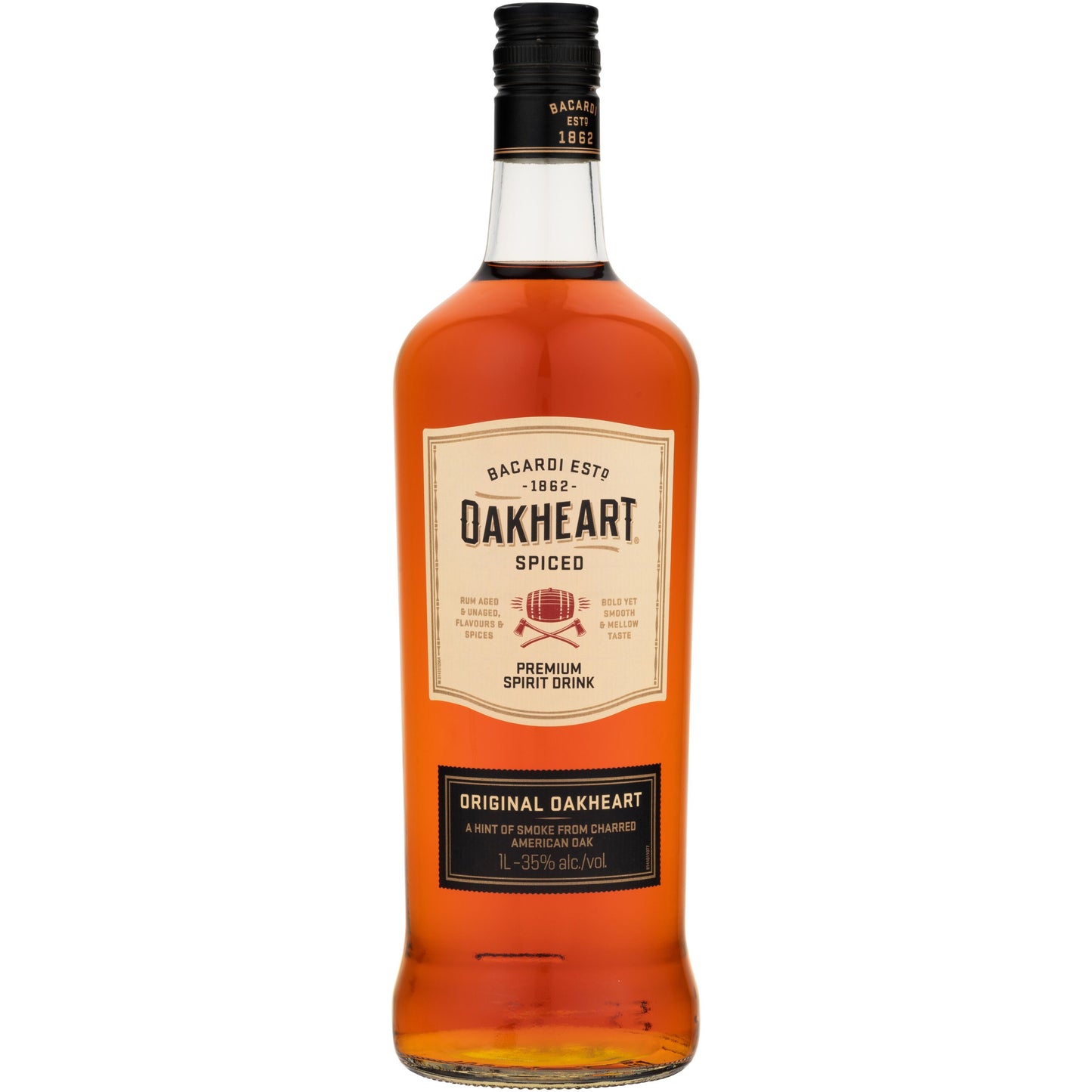 Bacardi Oakheart Spiced Rum 1000ml
