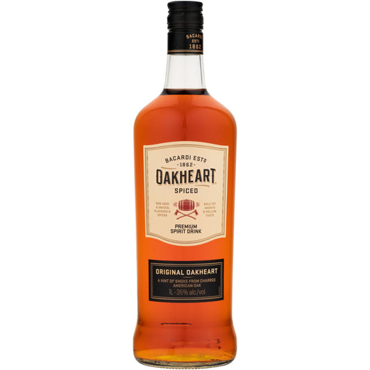 Bacardi Oakheart Spiced Rum 1000ml