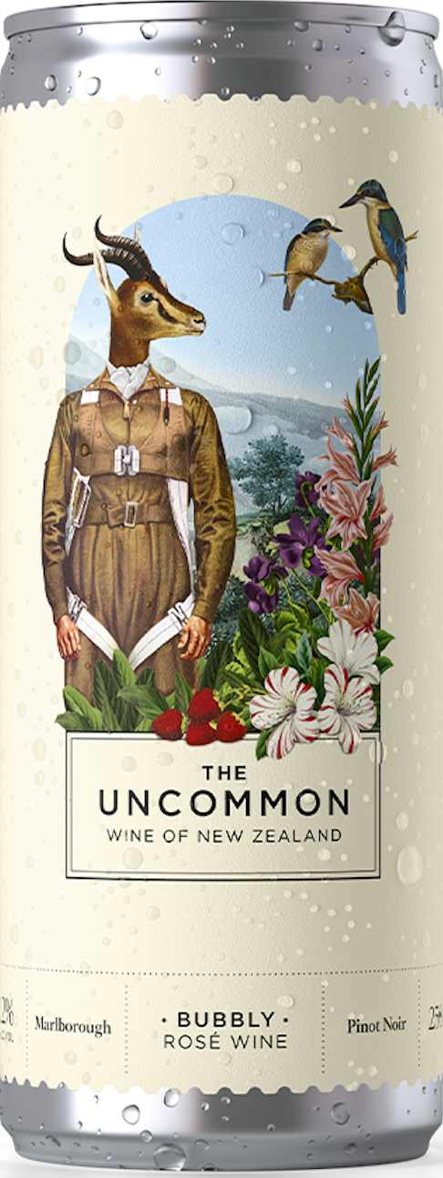 The Uncommon Bubbly Rose Wine Can 250ml