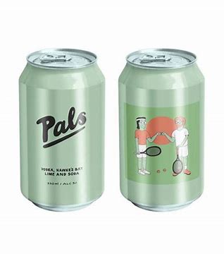 Pals Vodka, Hawke's Bay Lime & Soda Can 330ml